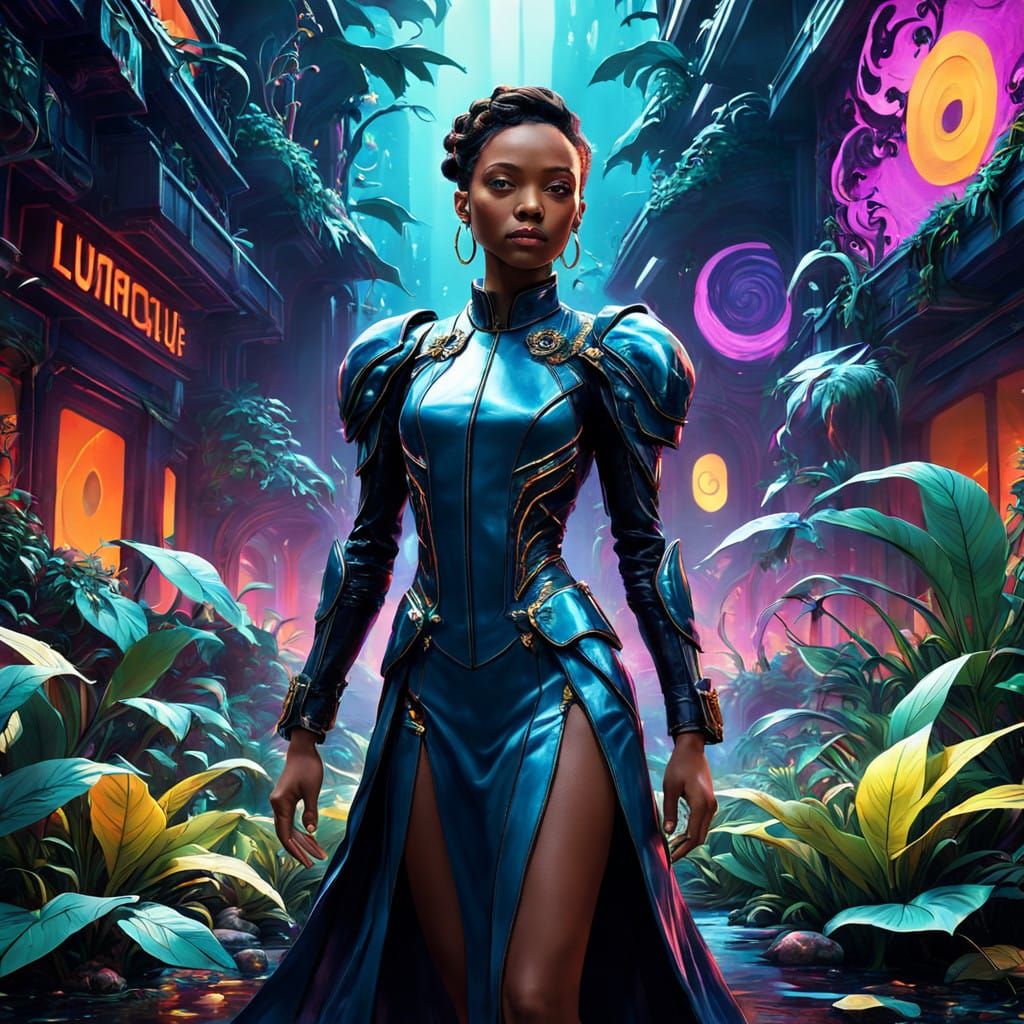 Dynamic Pop Singer in a Fantastical World