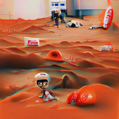 AI Generated Image of Life on Mars