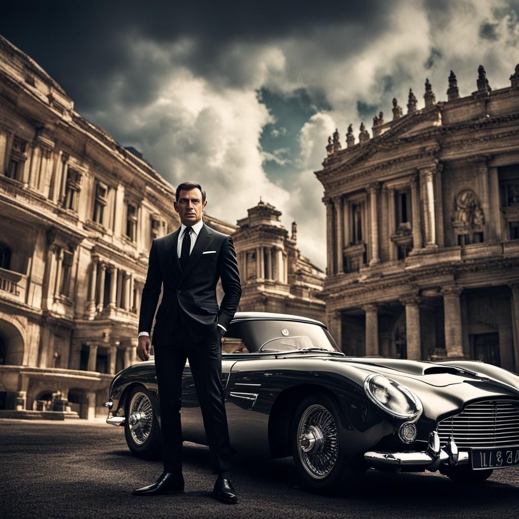 Alejandro Garnacho as James Bond: Hyperrealistic Portrait