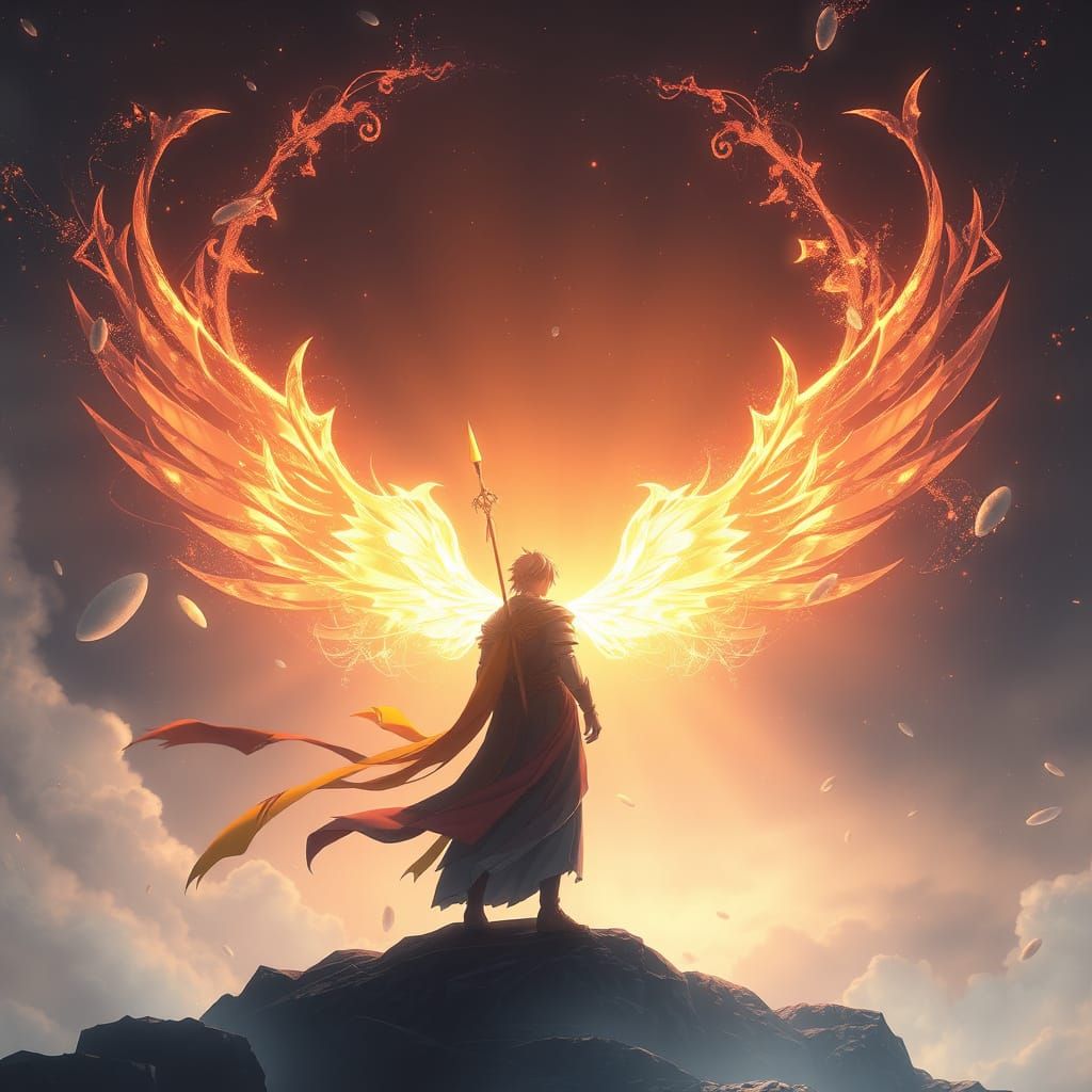 Majestic Hero Basks in Ethereal Light