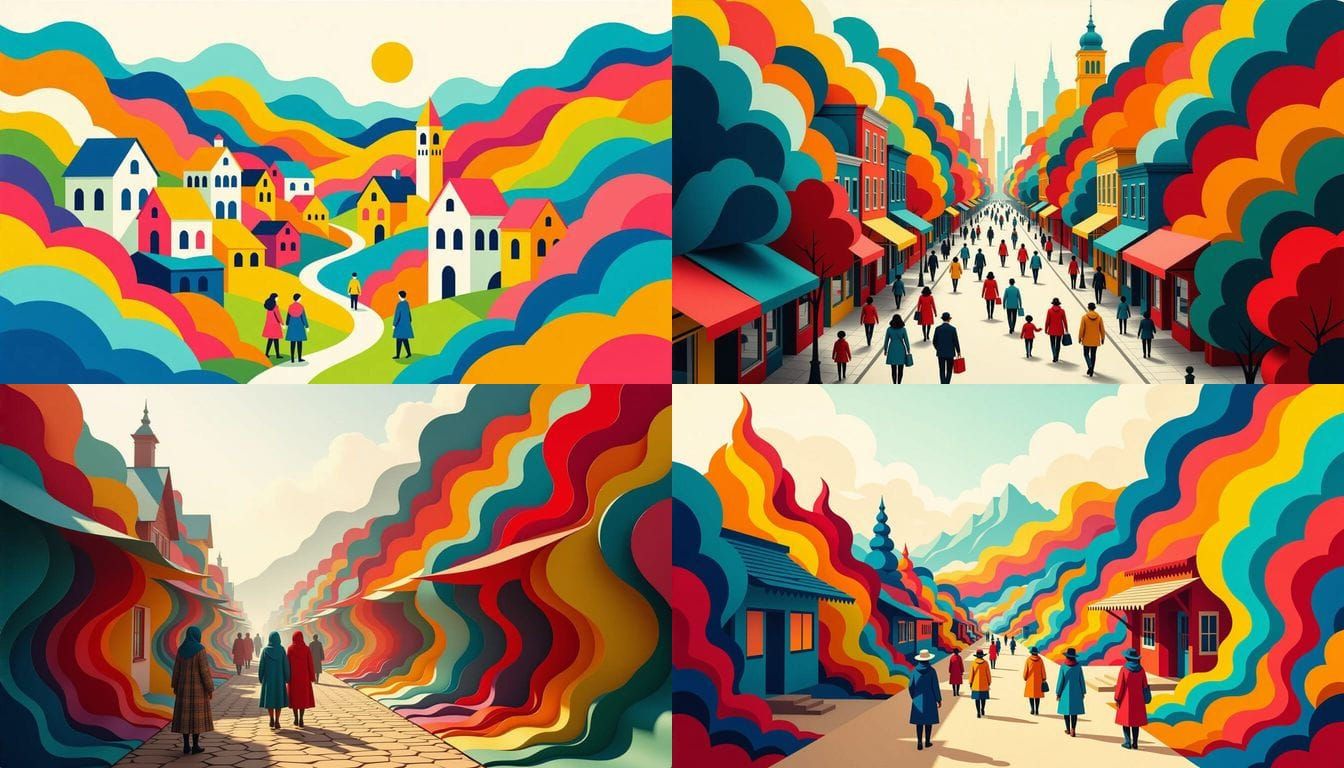 Photorealistic Paper World Without Fire