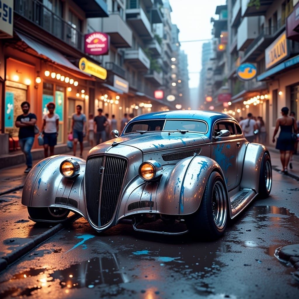 Cyberpunk Car Dominates the Streets of Caracas in a Hyper-Re...