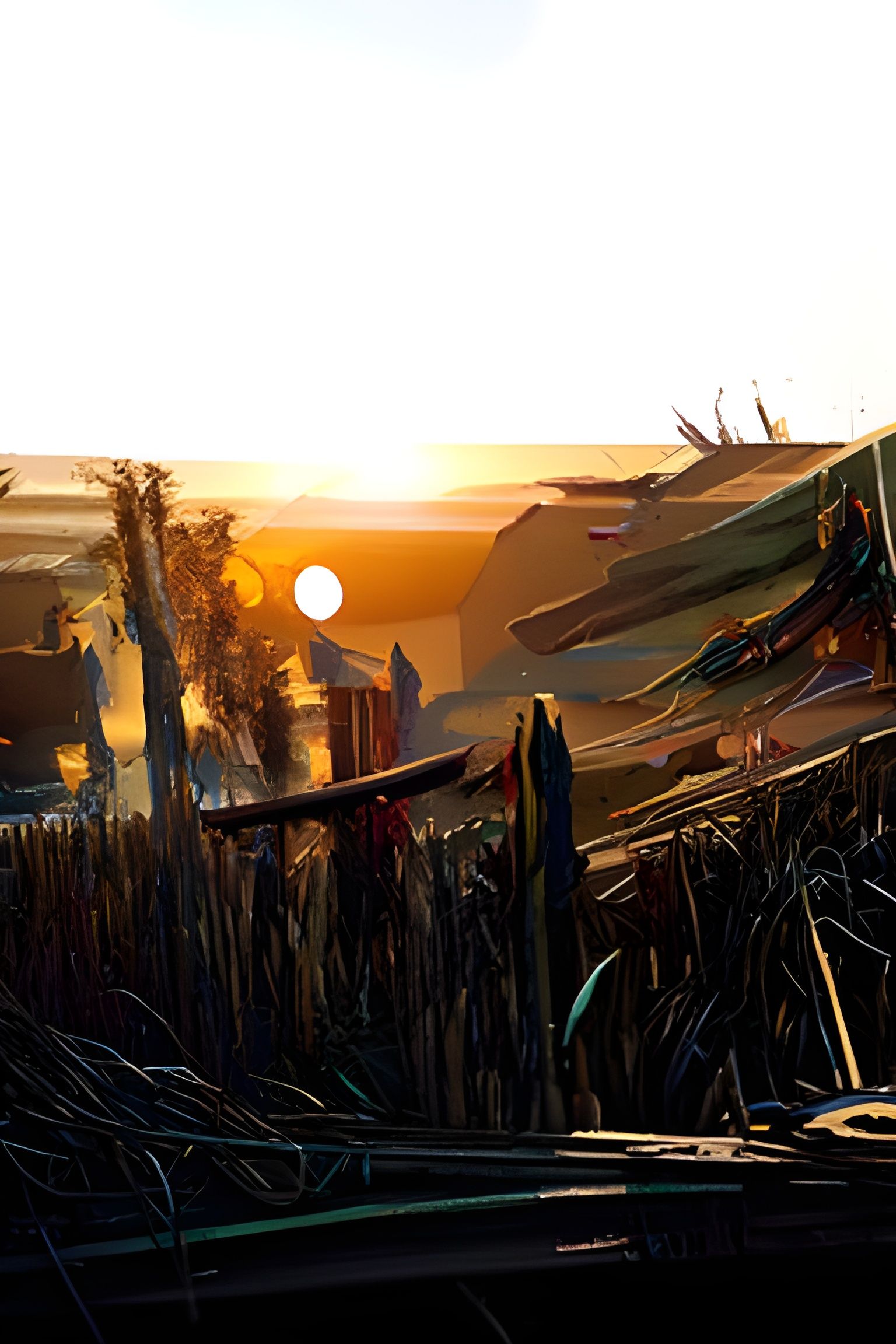 Golden Wheat Field at Golden Hour