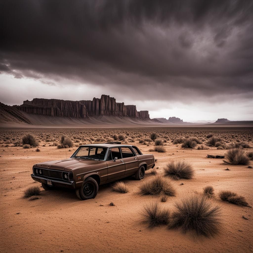 AI Generated Desolate Wasteland