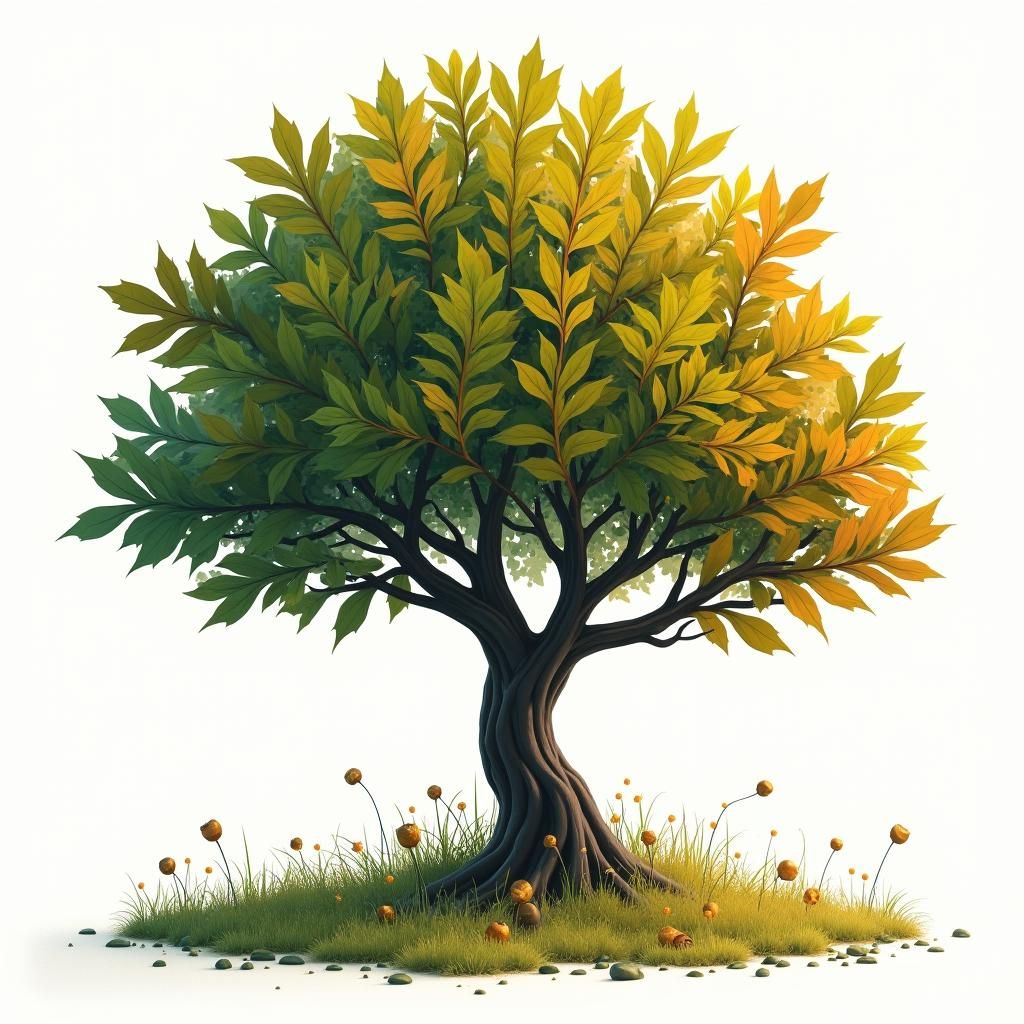 Detailed Tree Matte Painting, Fantasy Concept Art