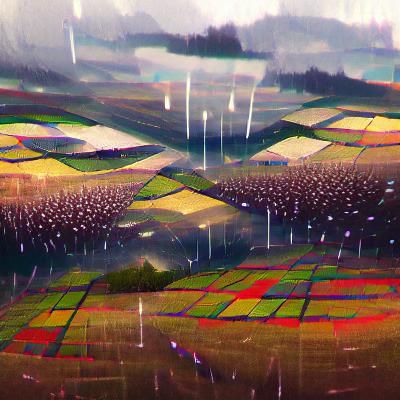 Abstract Fields of Rain