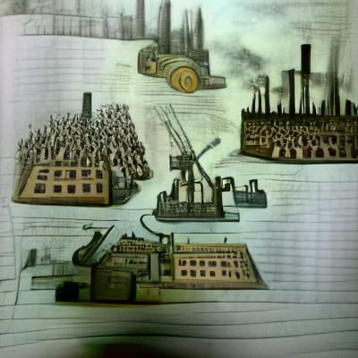 Dynamic Industrial Revolution Scene