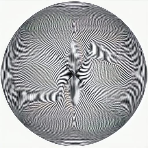 Black and White Vectorized Generative Math Art