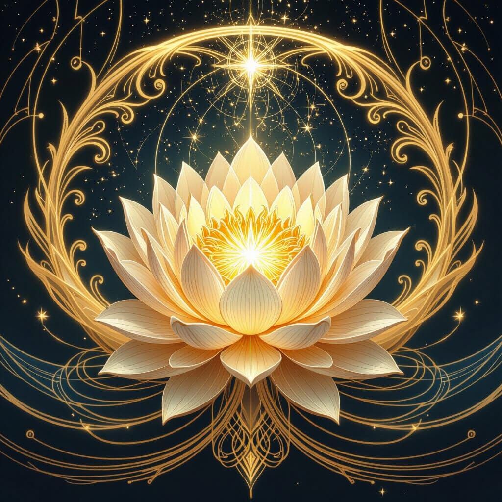 Cosmic Sigil of Luminélia Arísen in Divine Geometry