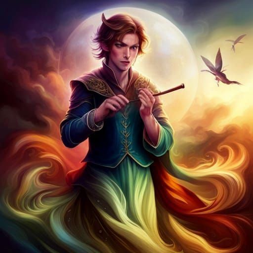 Pied Piper in Dark Fantasy Style