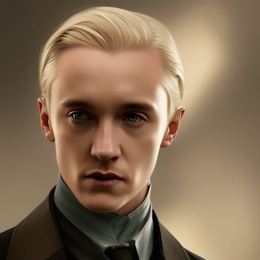 Detailed Portrait of Draco Malfoy in Splash Art Style
