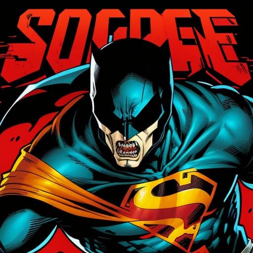 Ghostface Superhero in Vibrant Comic Book Art