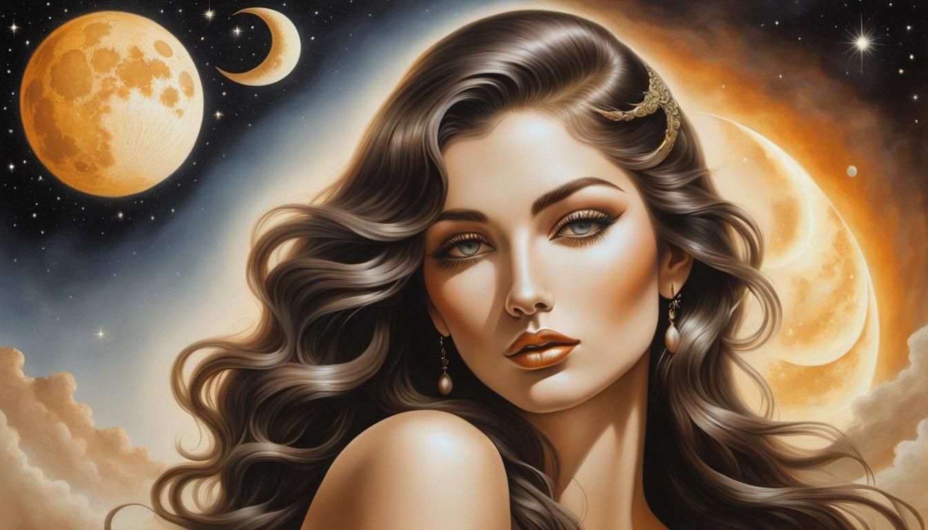 Bild: Die griechischen Göttin des Mondes Selene. (5)