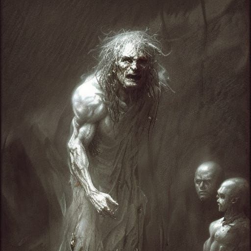 Gothic Horror Illustration Inspired by Gustave Doré