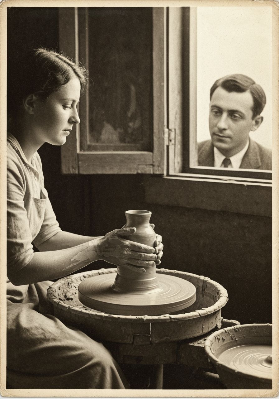 Līse at the Pottery Wheel