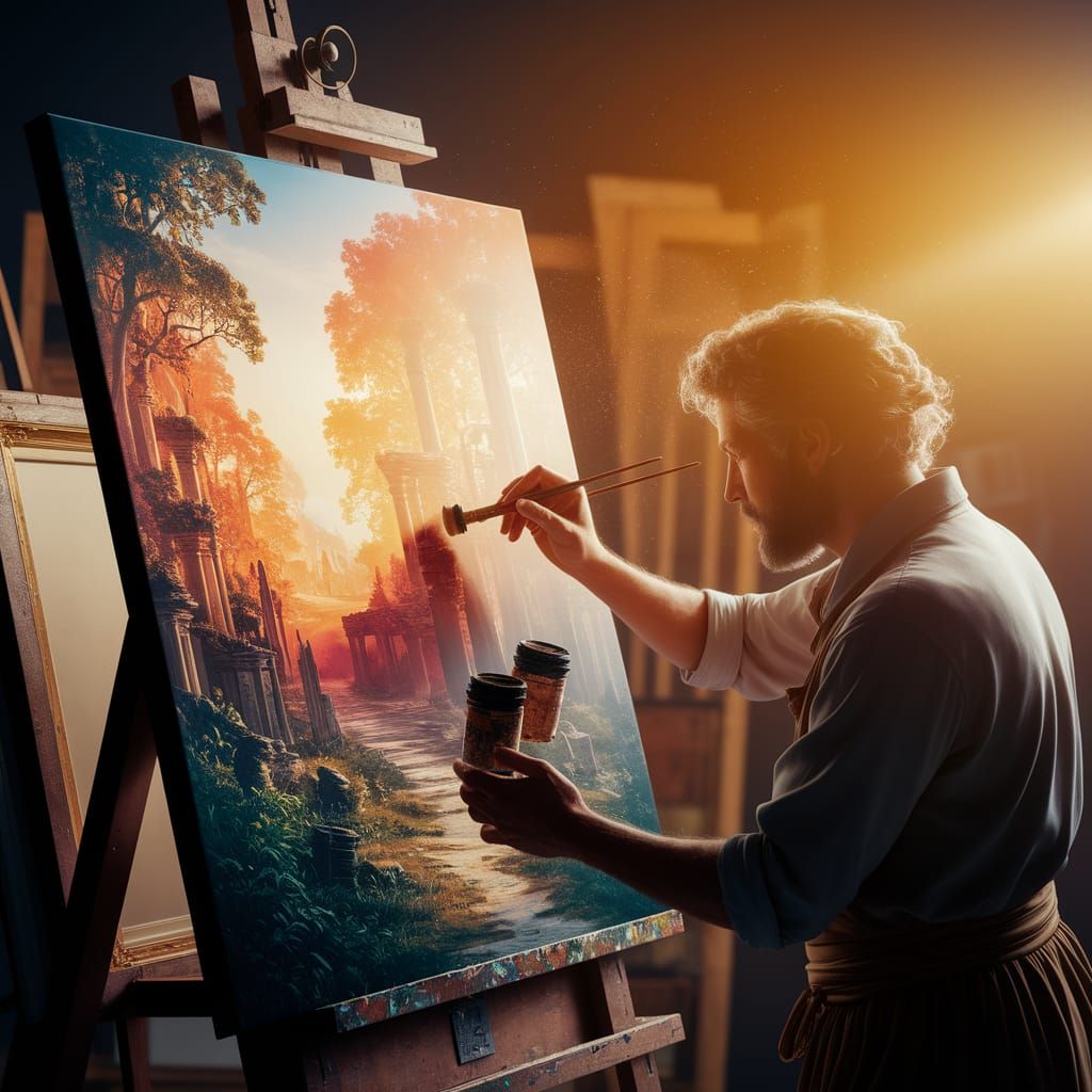 Scallywag Painter's Fantastical Landscape