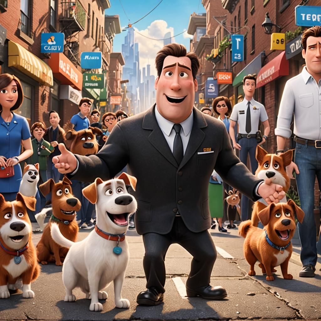 John Travolta as Pet in Animated Film