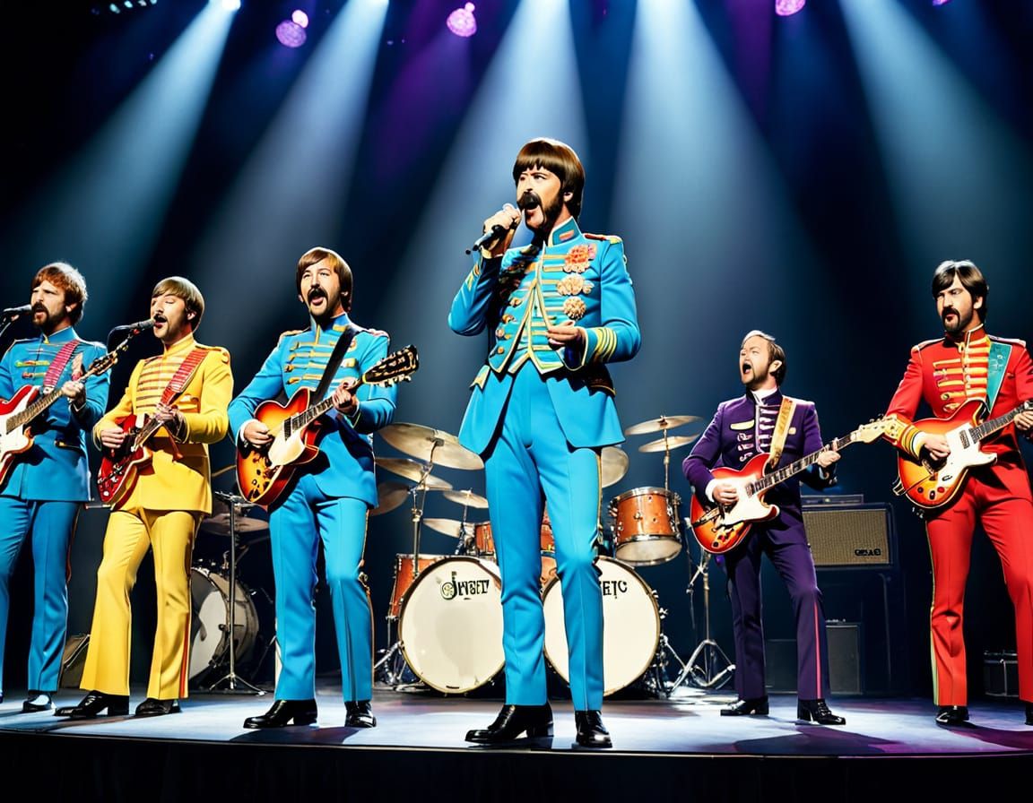 Watercolor Portrait: Sgt. Pepper's Lonely Hearts Club Band