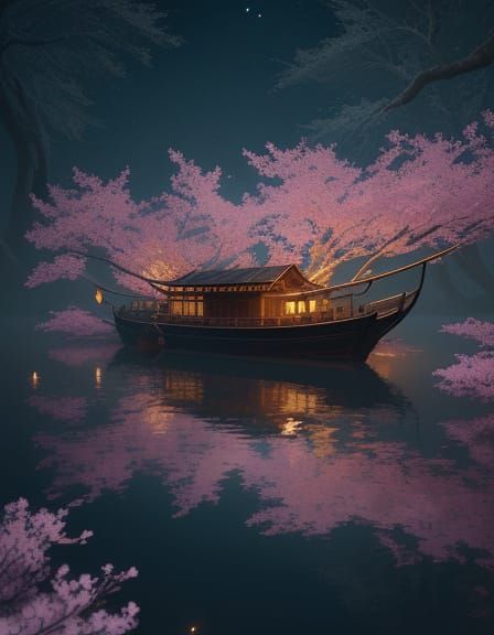 Moonlit Serenity: Lagoon of Dreams