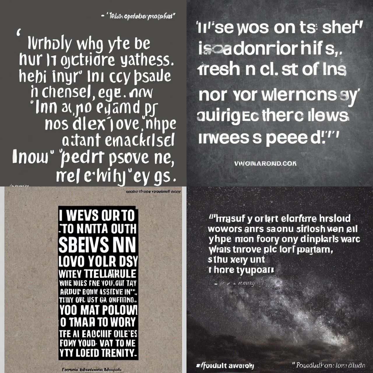 Abstract Visualisation of a Profound Quote