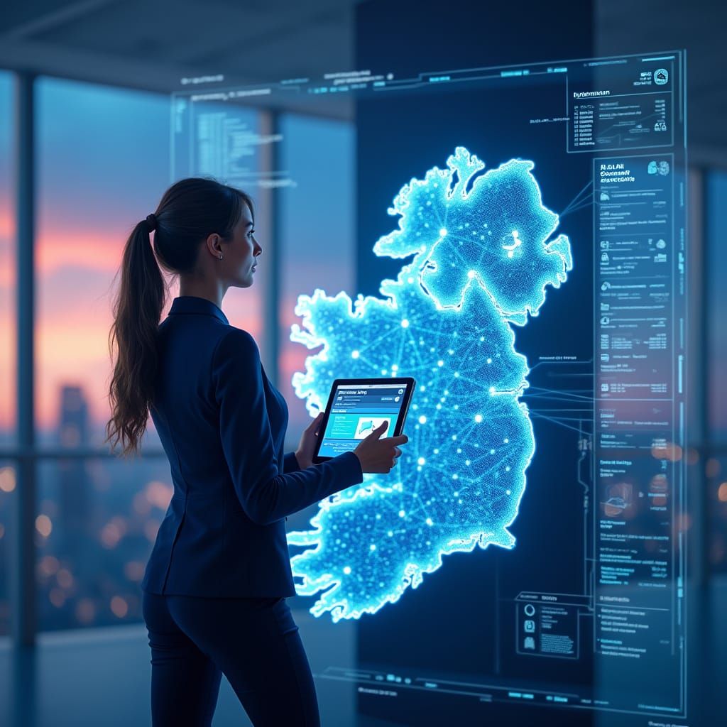 Cybersecurity Expert in Futuristic Ireland