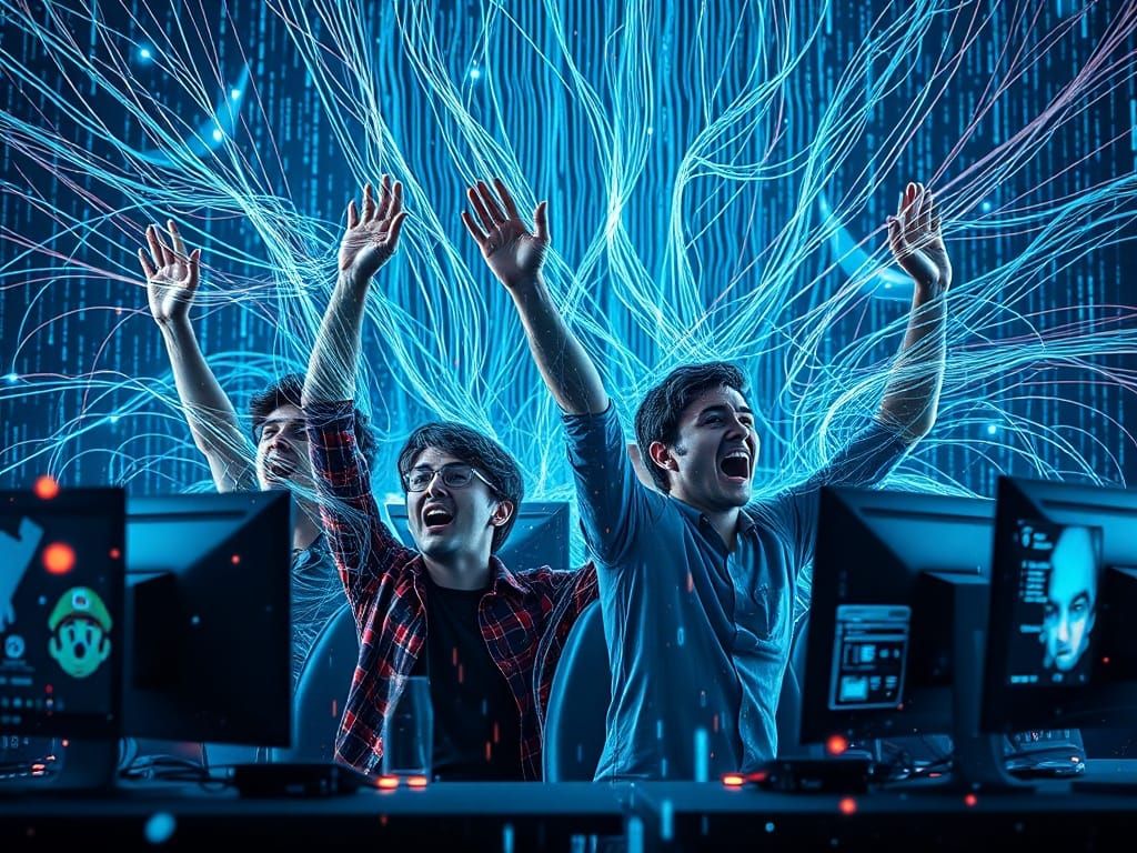 Programmers Dissolving into Digital Code