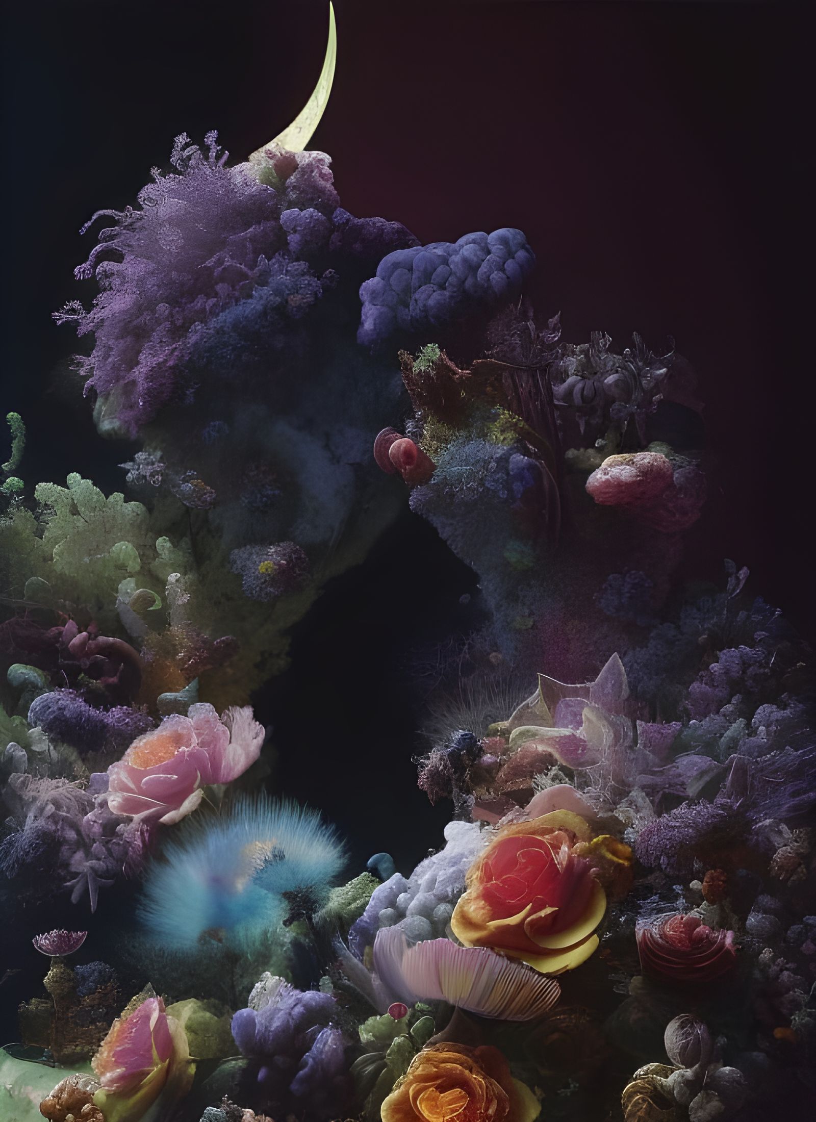 Dreamy Floral Mandelbulb in Esoteric Style