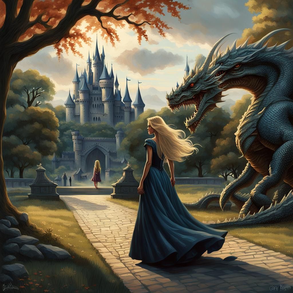 Princess and Dragon Encounter in Sinister Style