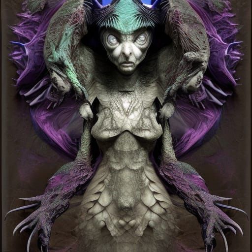 "Yaga-Sea-Breeze", The Oyster Witch, Enchanted Assemblage.