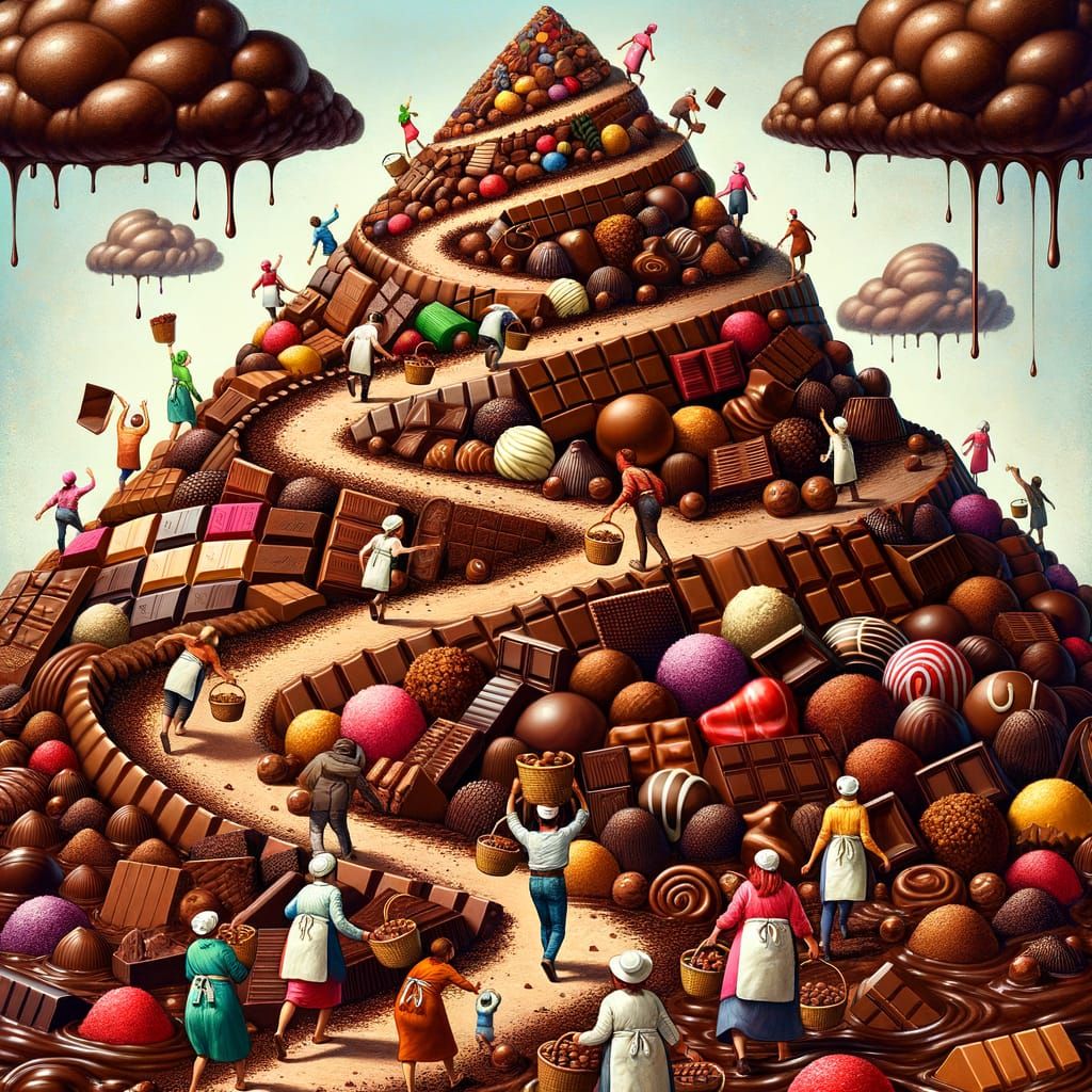 Chocolate Mountain: A Deliciously Overwhelming Scene