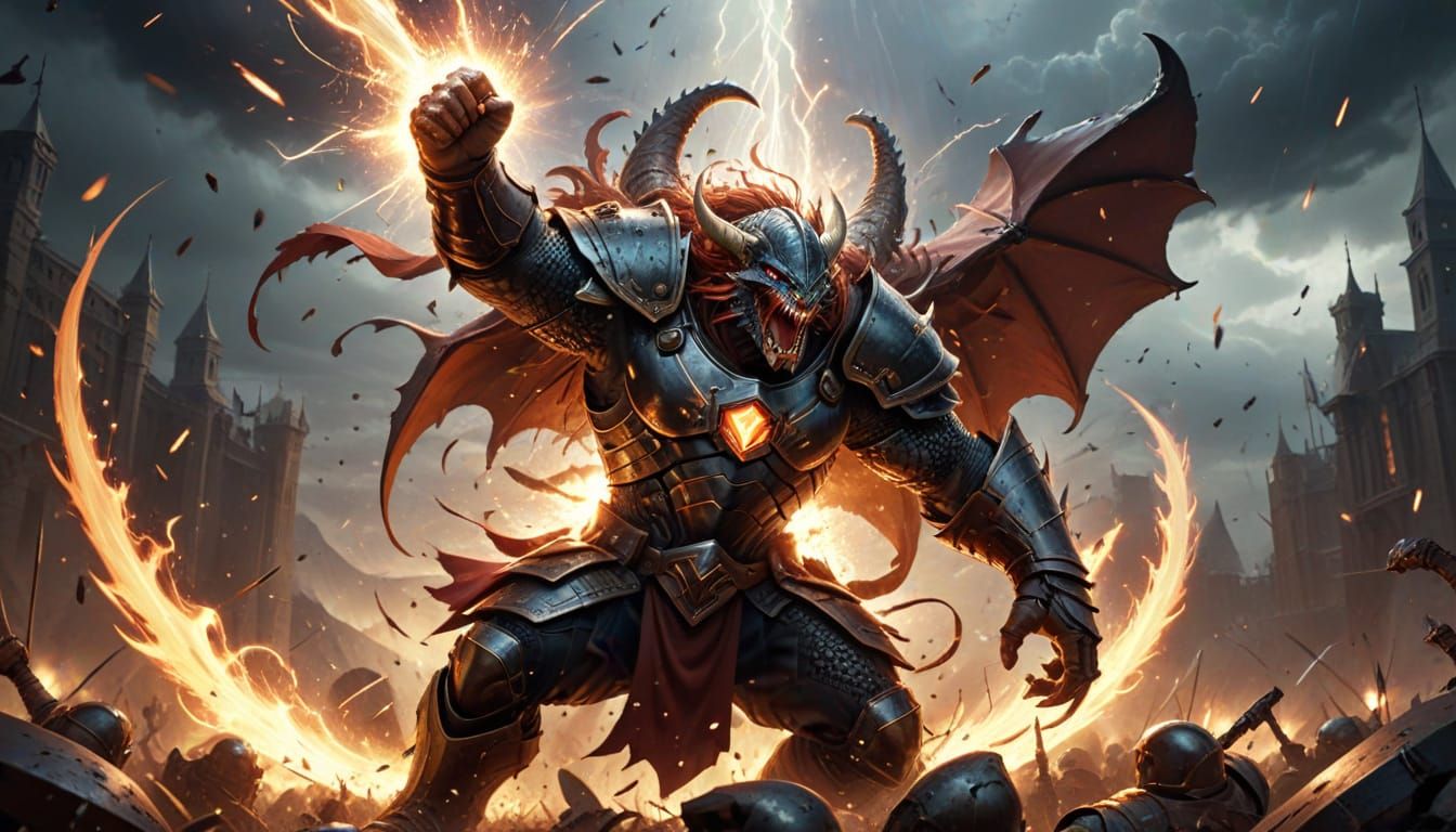 A ferocious shield comes to life mid-battle, its surface dominated by a monstrous, gaping maw with razor-sharp teeth and...