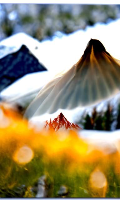 Meili Snow Mountain at Dawn with Bokeh