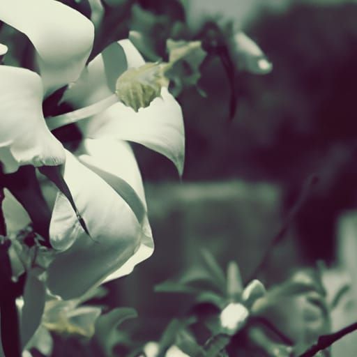 Surreal Celestial Garden Blooms with Glowing Memories in Lav...