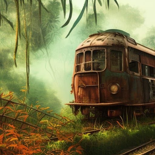 Jungle Train: Hyperdetailed South American Derelict