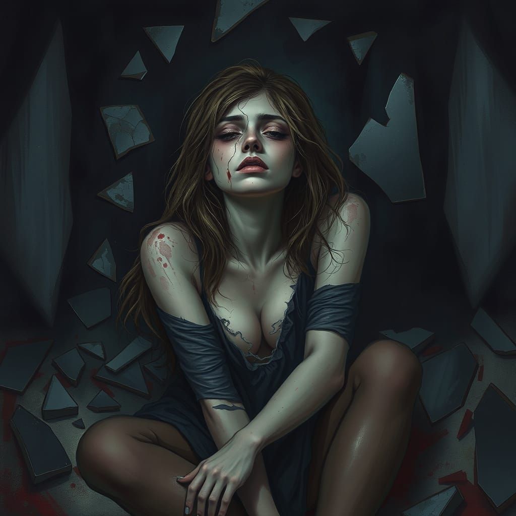 Sorrowful Heartbreak in Shattered Reflections