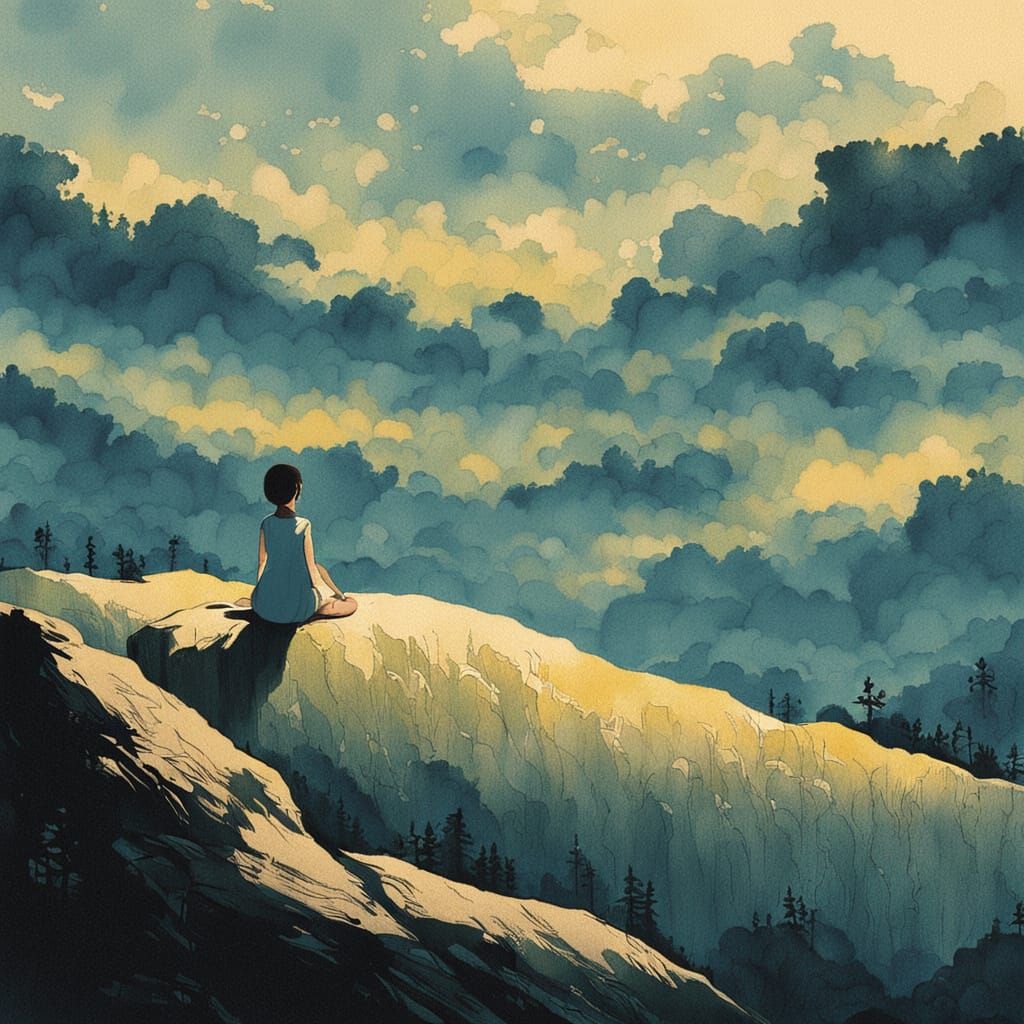 Serenity on the Cliff's Edge