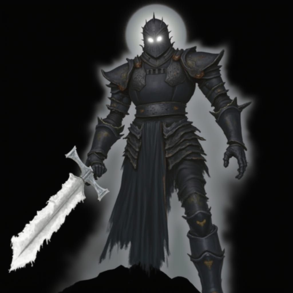 Dark Fantasy Death Knight in Gothic Armor