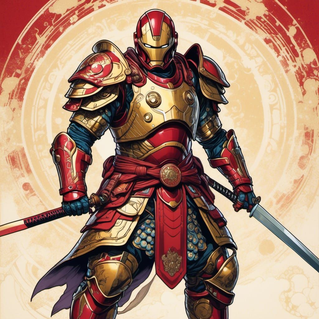 Iron Man, Samurai style, mech 1