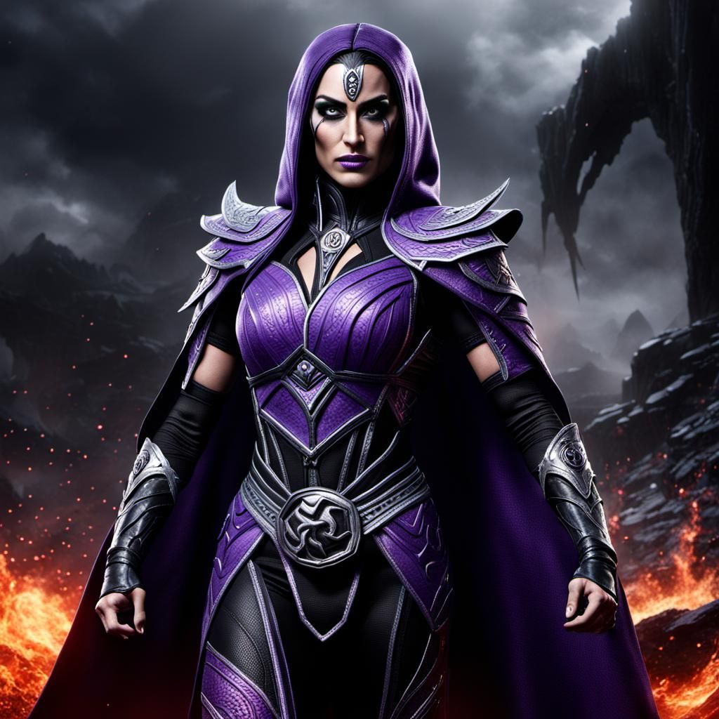 Nikki Bella as Sindel in Digital Matte Painting