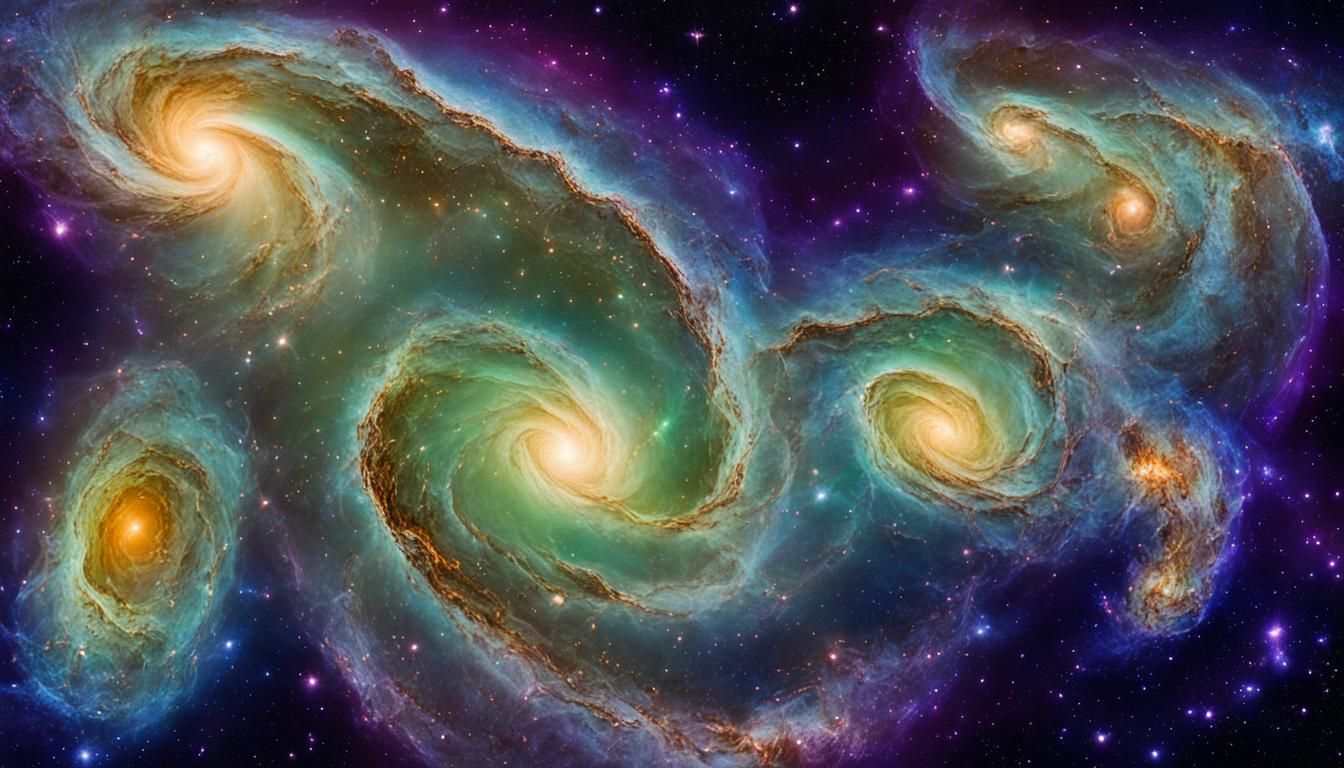 Galactic Cluster in Deep Void