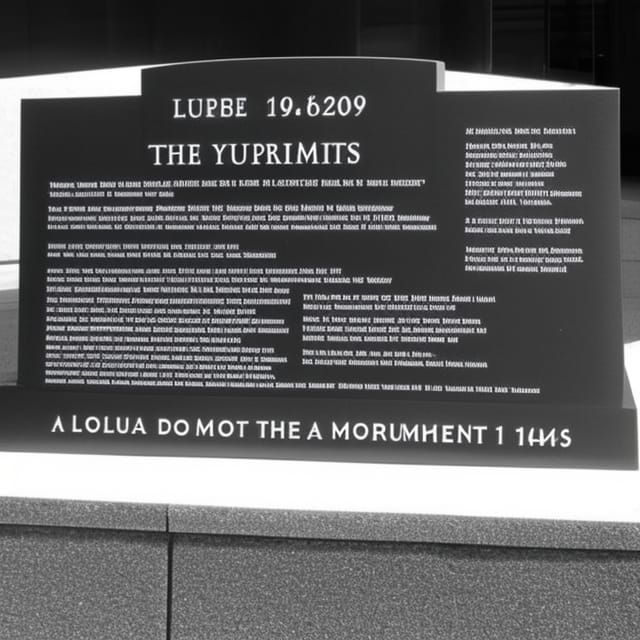 Simple AI Monument to the Victims