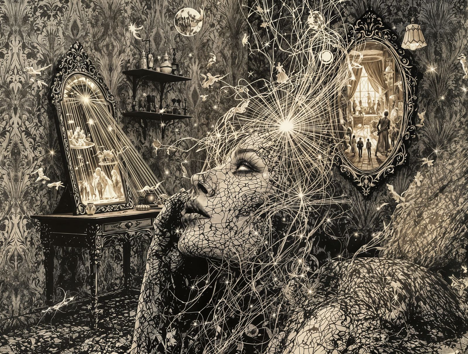 Surreal Parlor of Self-Discovery in Victorian Decay