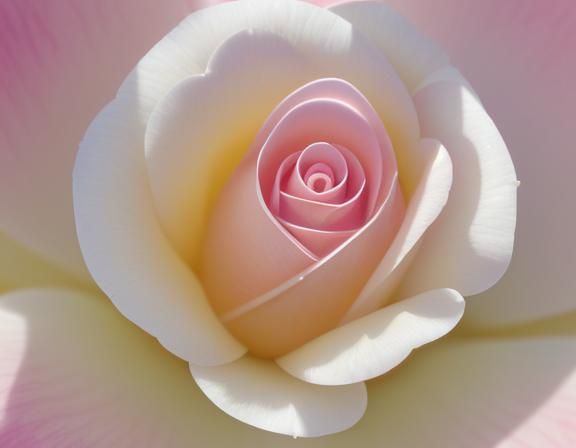 Macro Rose Wax Carving in Full Bloom