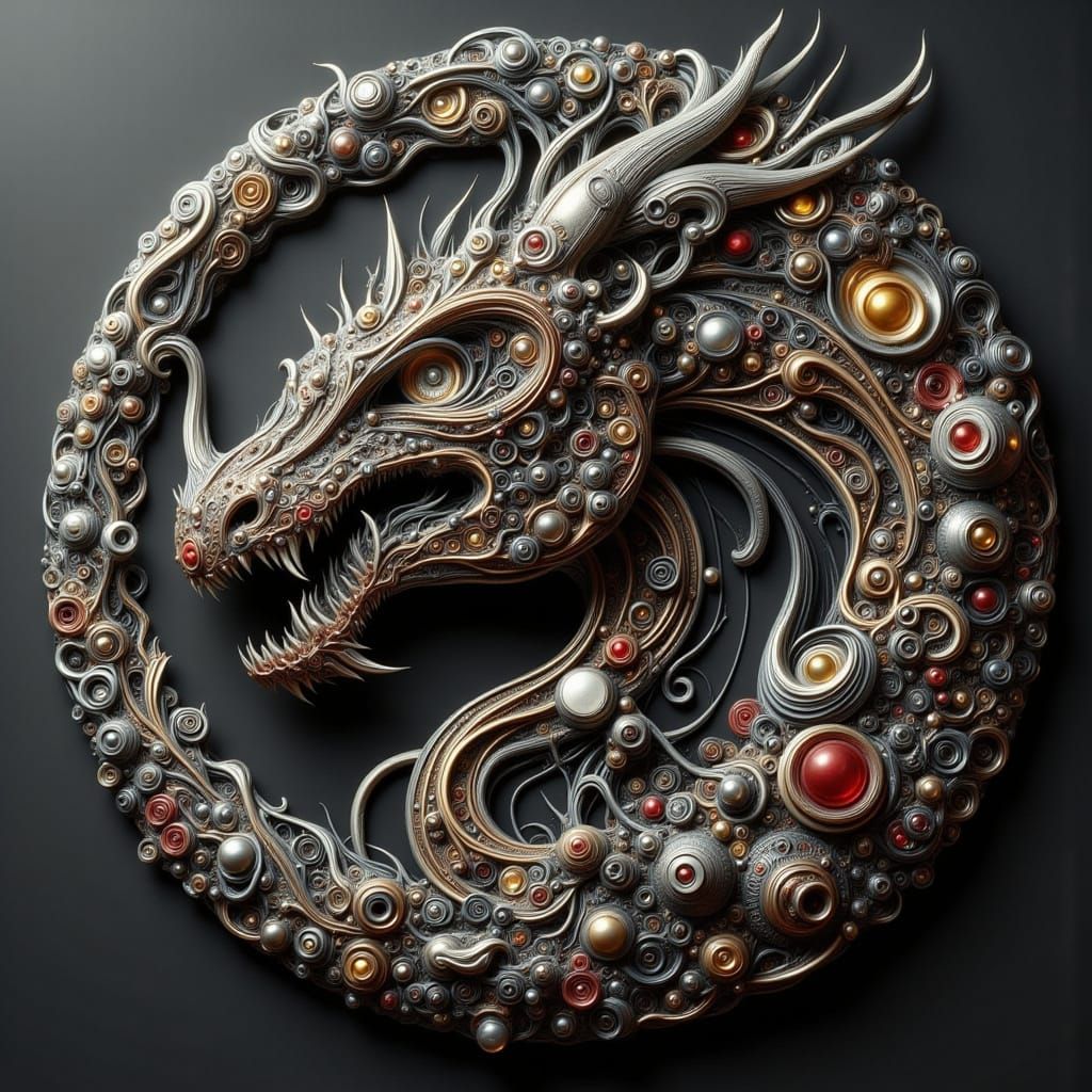 Elegant Industrial Art with Melting Details