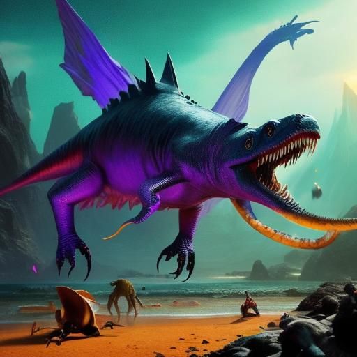 A photorealistic  Khinjaria acutus,