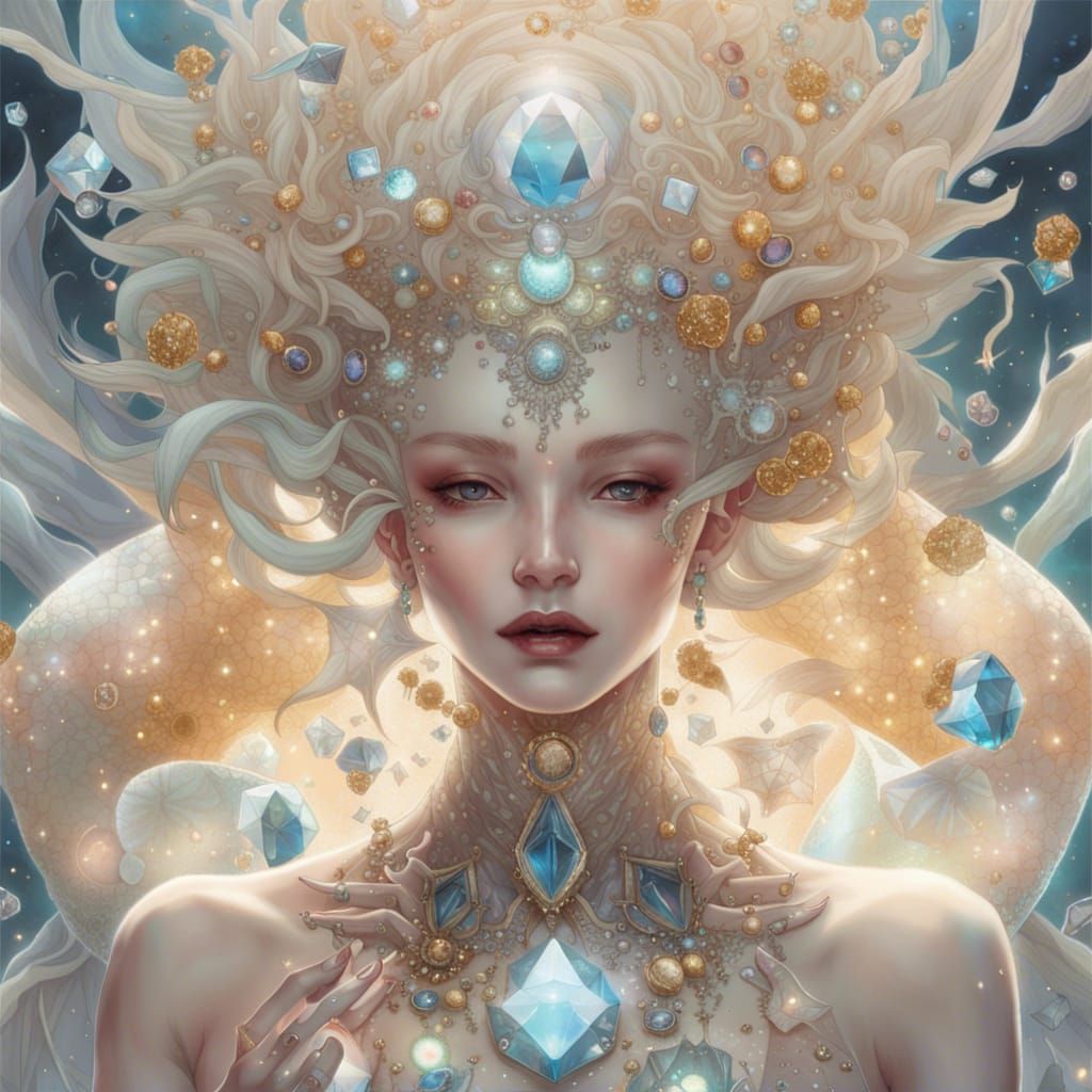 Biomorphic Queen of Sands in Fine Art Style