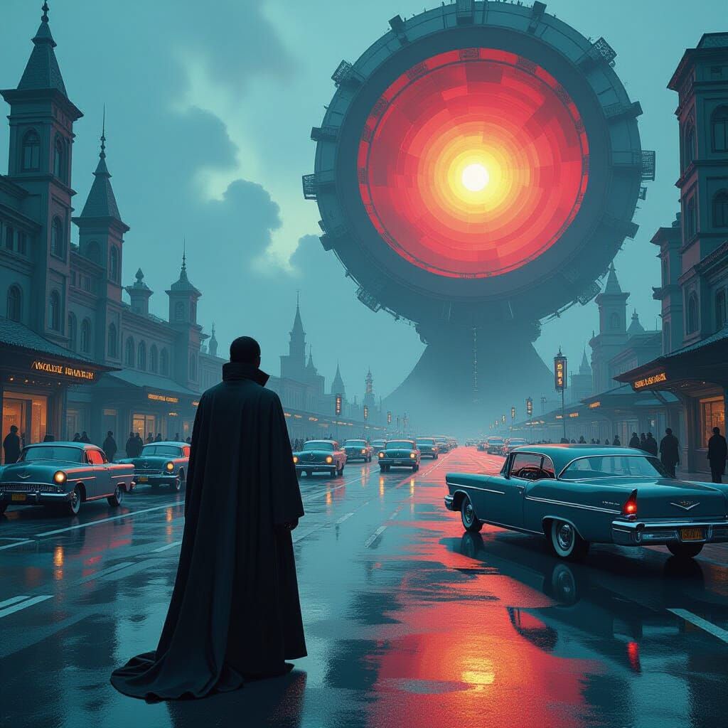 Epic Space War in Cinematic Style