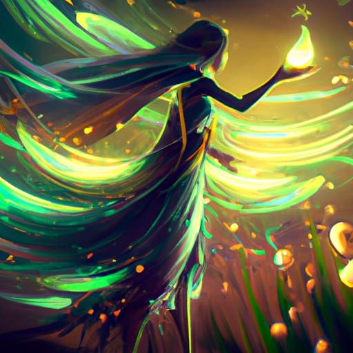 Ornate Portrait in Art Nouveau Style