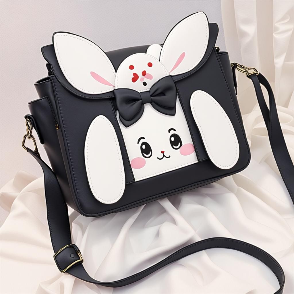 Kawaii Rabbit Crossbody Bag: Anime Style
