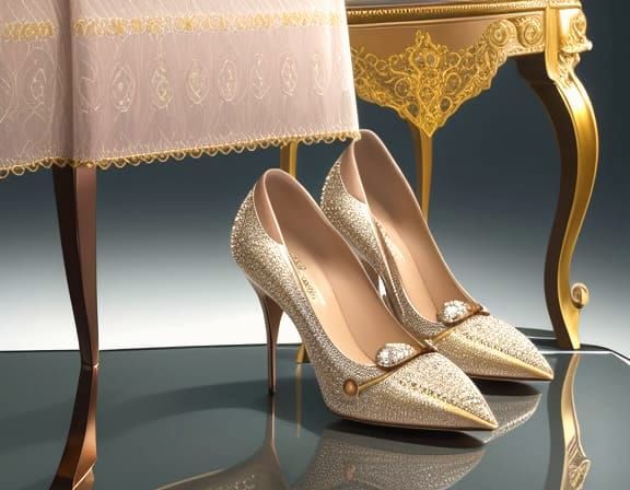 Handcrafted Leather Purse and Heels as Surreal Art